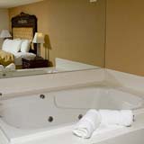 King suite with spa tub.
