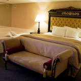 King suite with spa tub.